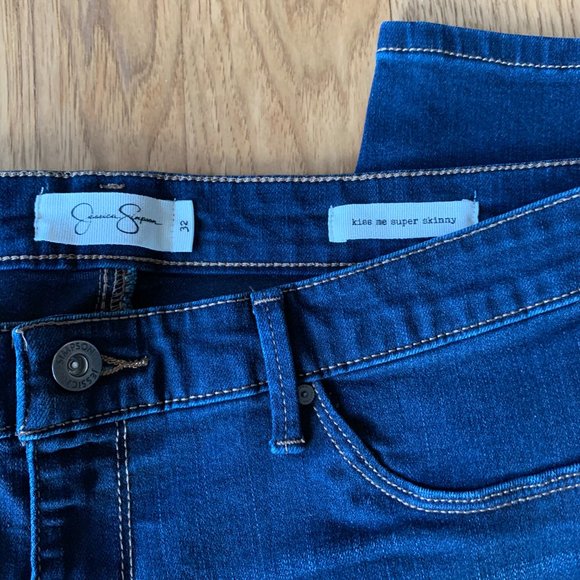 Jessica Simpson Jeans Jessica Simpson Kiss Me Super Skinny Dark